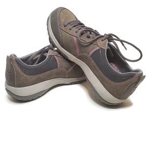 Dansko Paisley Gray Vibram Sneakers Pink Trim 38